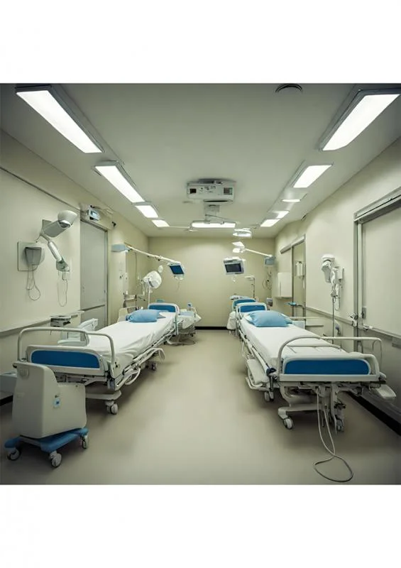 Iluminação sala limpa hospital